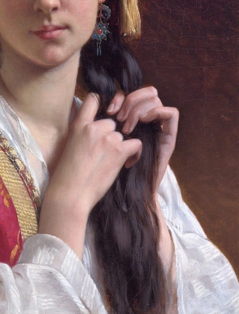 Ritratto di giovane ragazza greca - dettaglio